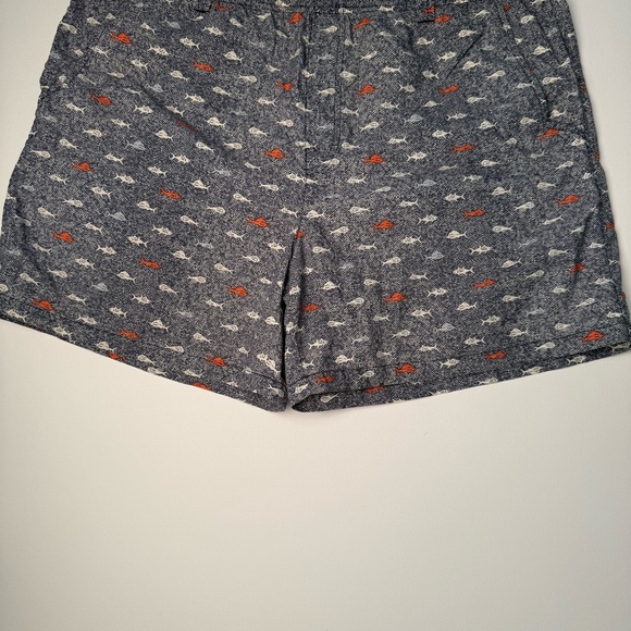 Columbia PFG Swim Trunks Mens XL Blue Fish Print Lined Board Shorts - Picture 1 of 6